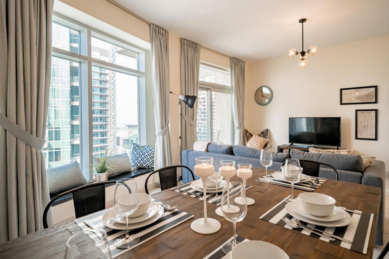 Higuests - Designer Apt With Panoramic View Near Burj Khalifa Apartman Dubaj Kültér fotó