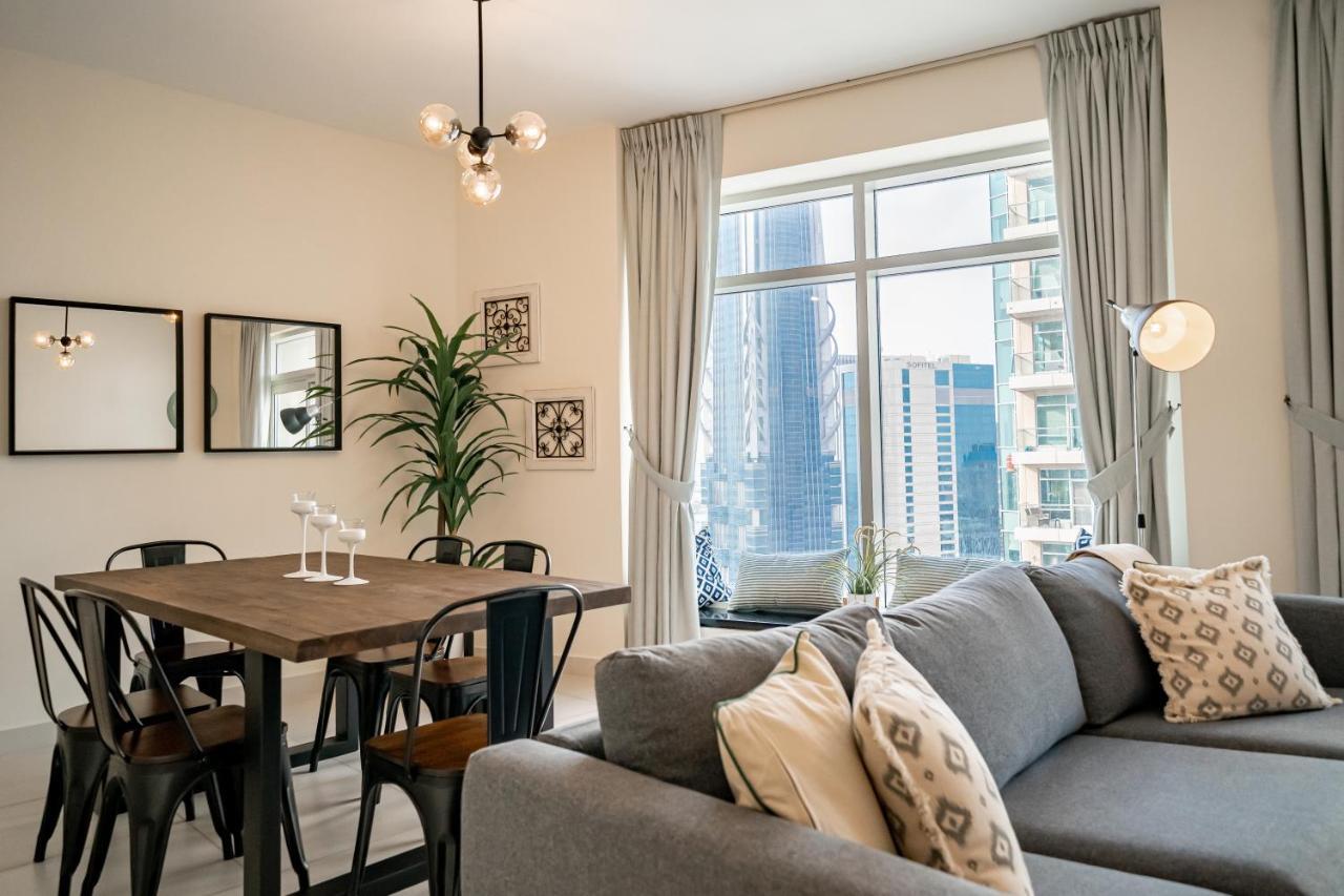 Higuests - Designer Apt With Panoramic View Near Burj Khalifa Apartman Dubaj Kültér fotó